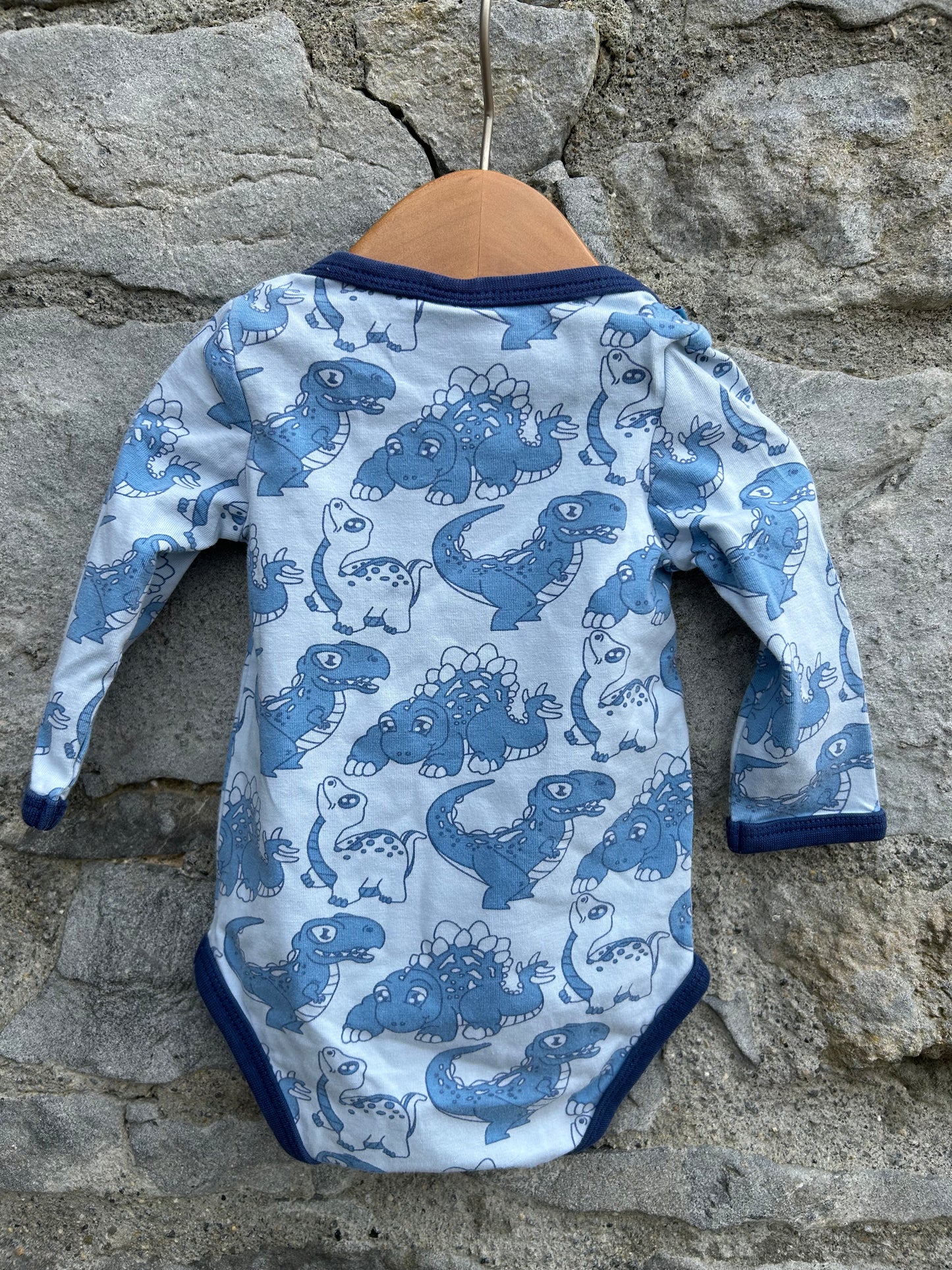 Blue dinosaurs vest  0-1m (50-56cm)