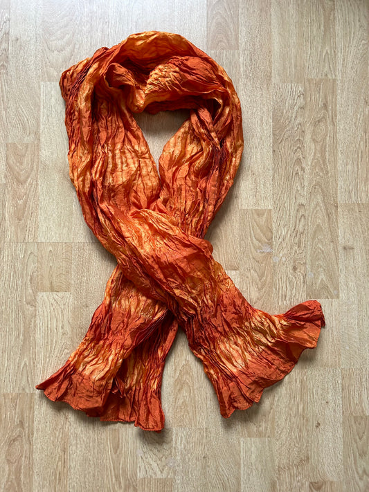 Orange ombre scarf