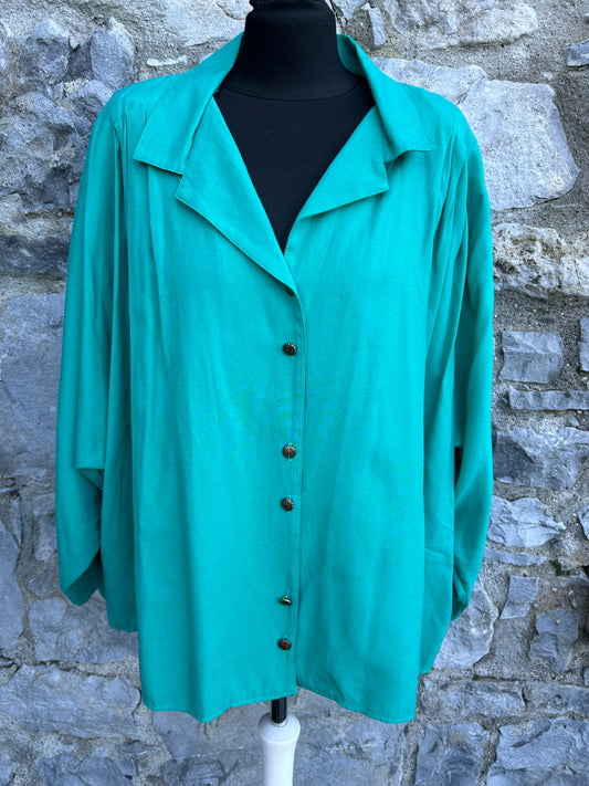 80s green shirt uk 20-26