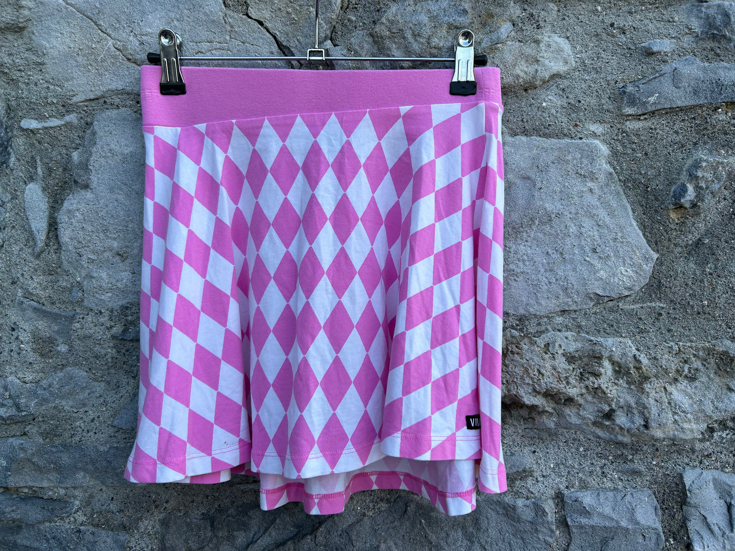 Pink diamonds skater skirt  11-12y (146-152cm)