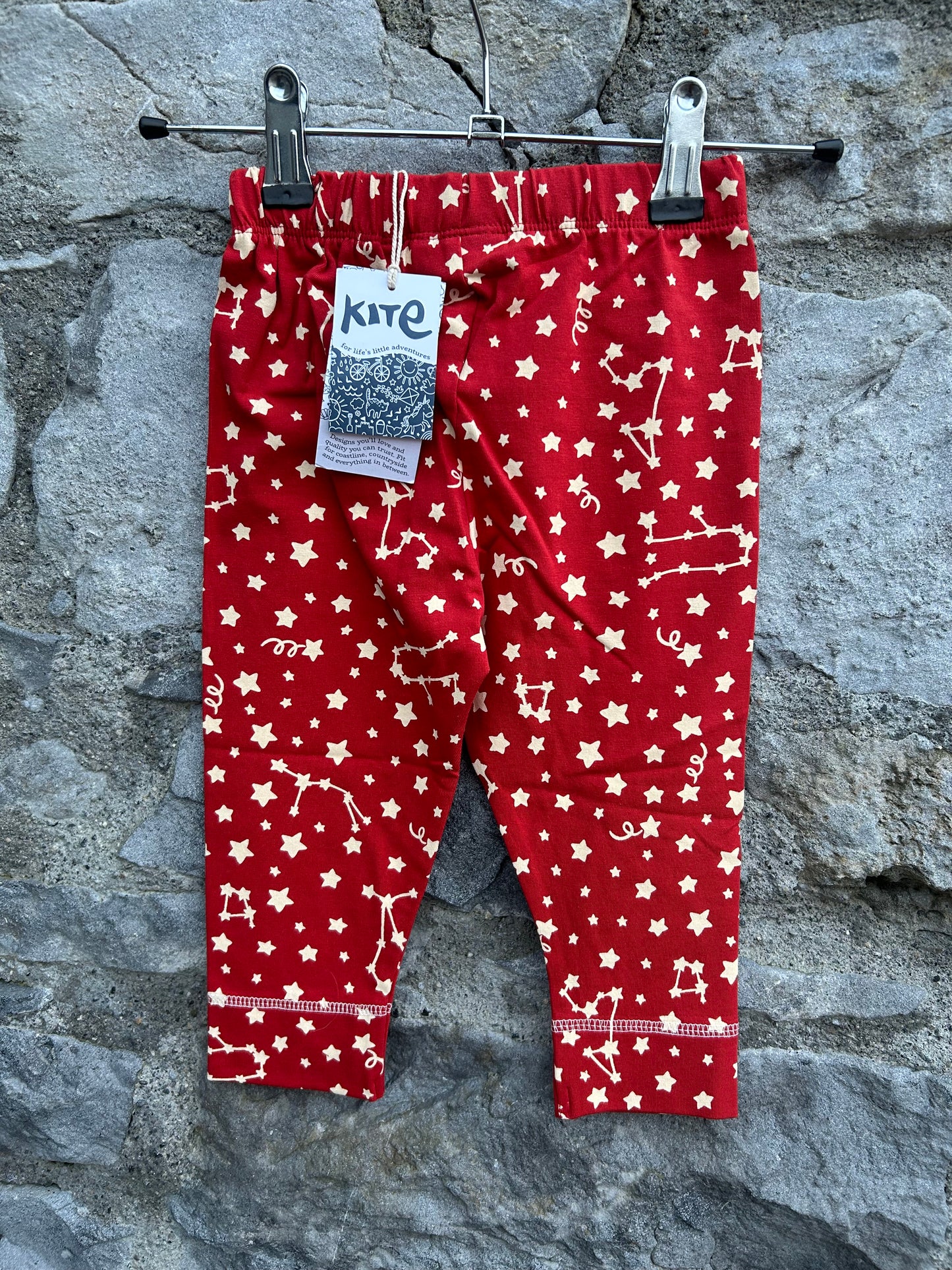 Constellations red  leggings 12-18m (80-86cm)