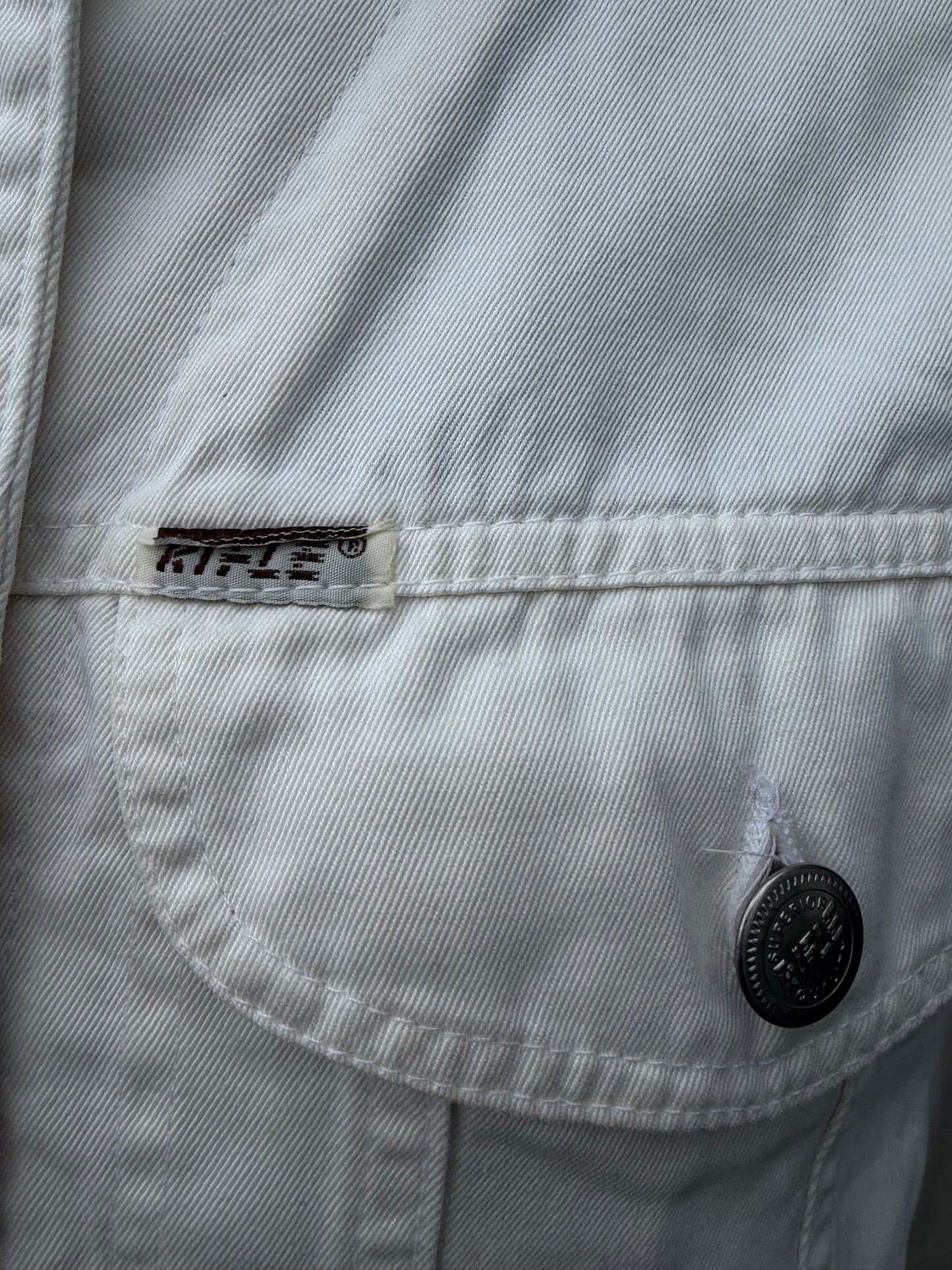 90s white denim jacket uk 10-12