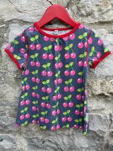 Load image into Gallery viewer, Cherries A-line T-shirt  5y (110cm)
