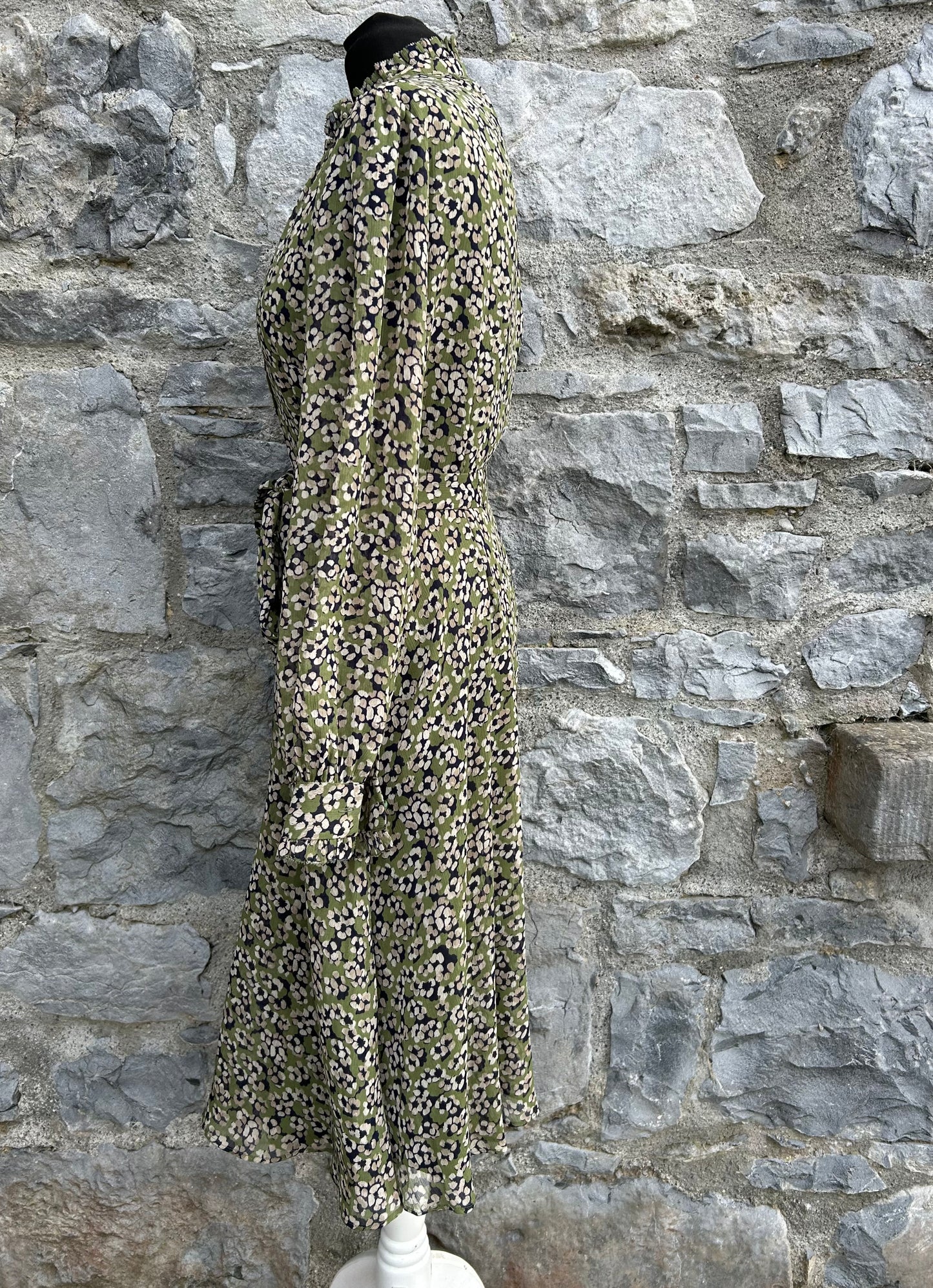 Floral green dress uk 10
