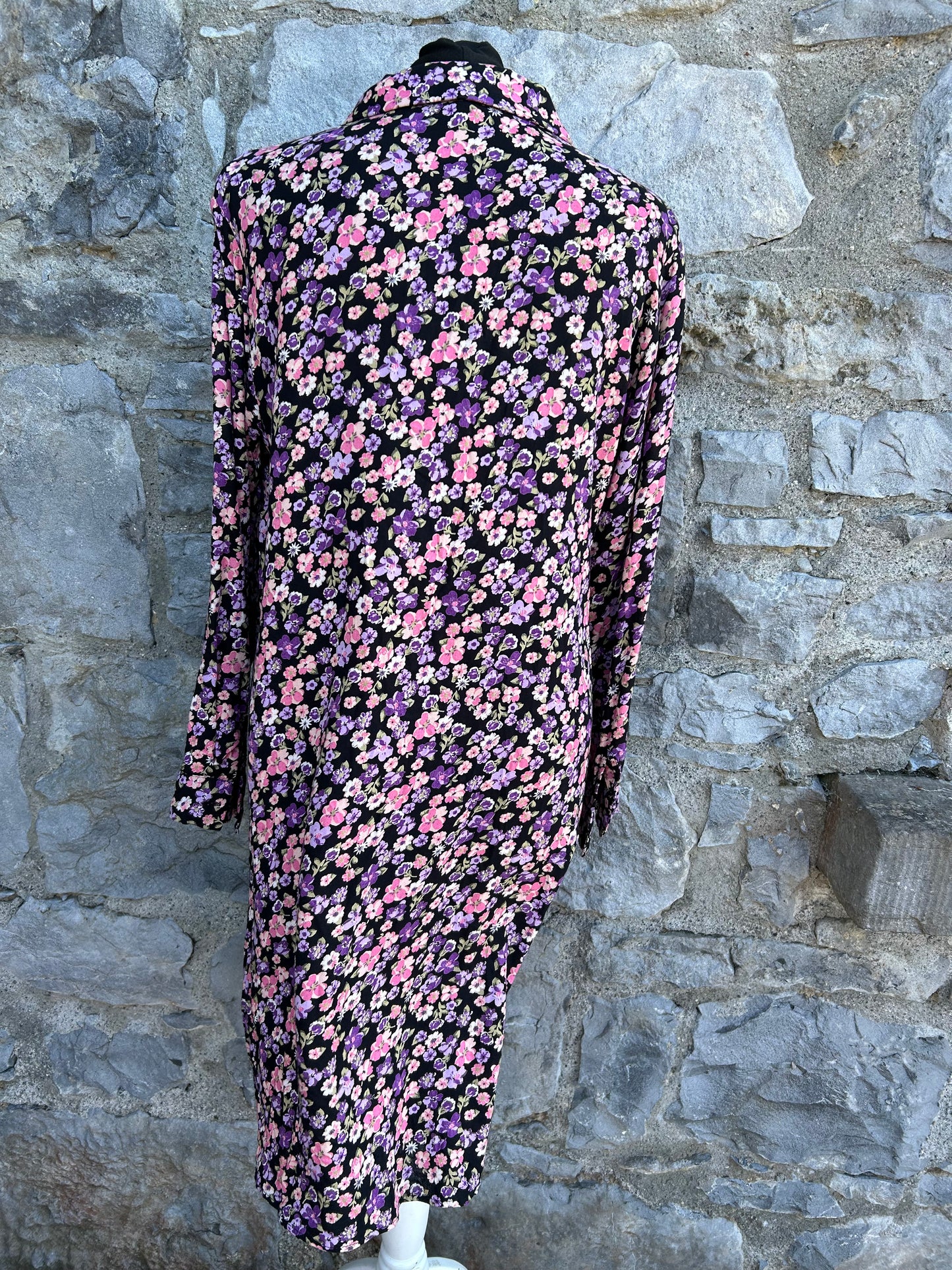 Pink&purple flowers dress uk 12