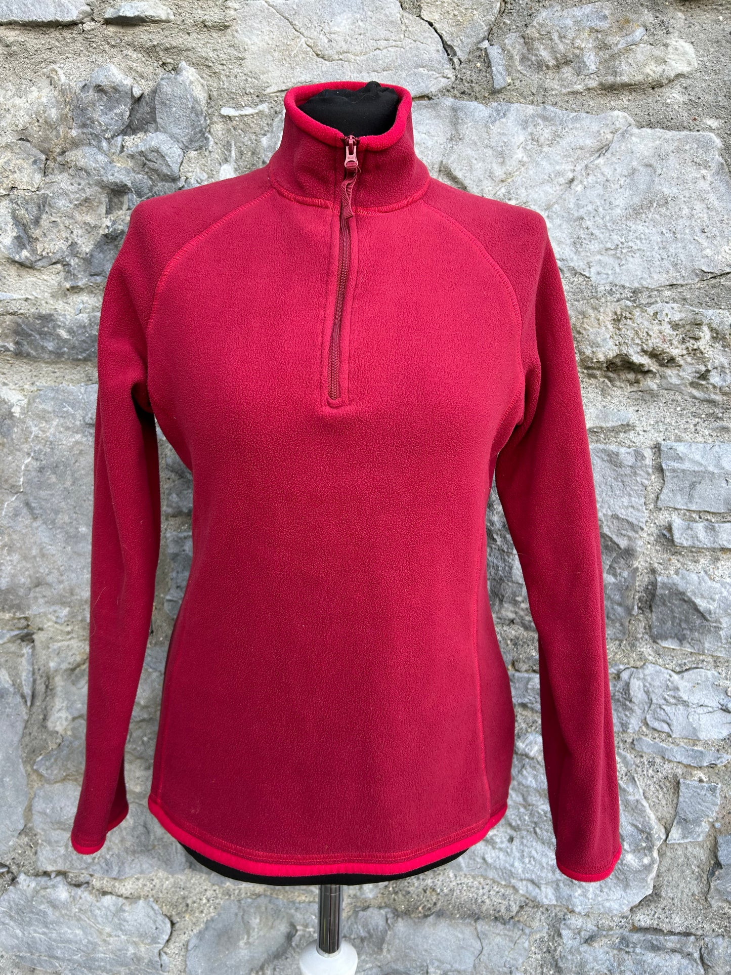 Maroon half zip fleece uk 8-10