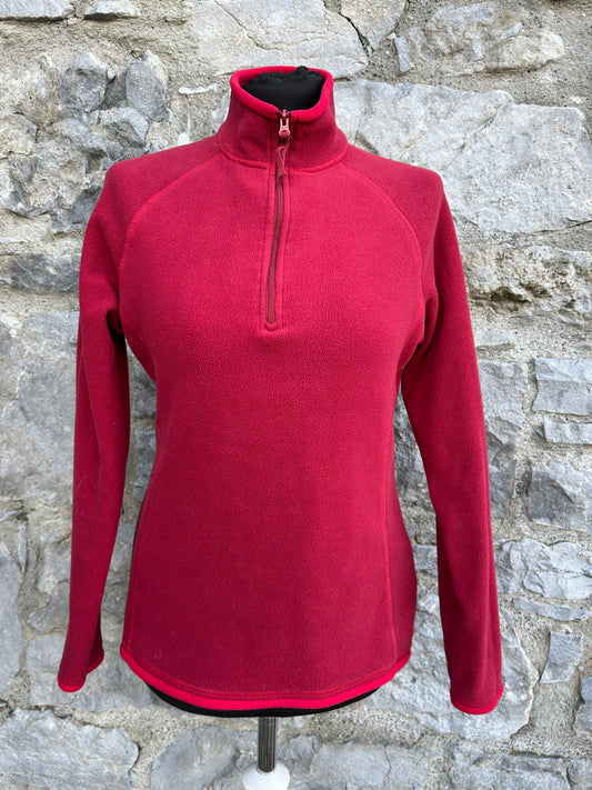 Maroon half zip fleece uk 8-10