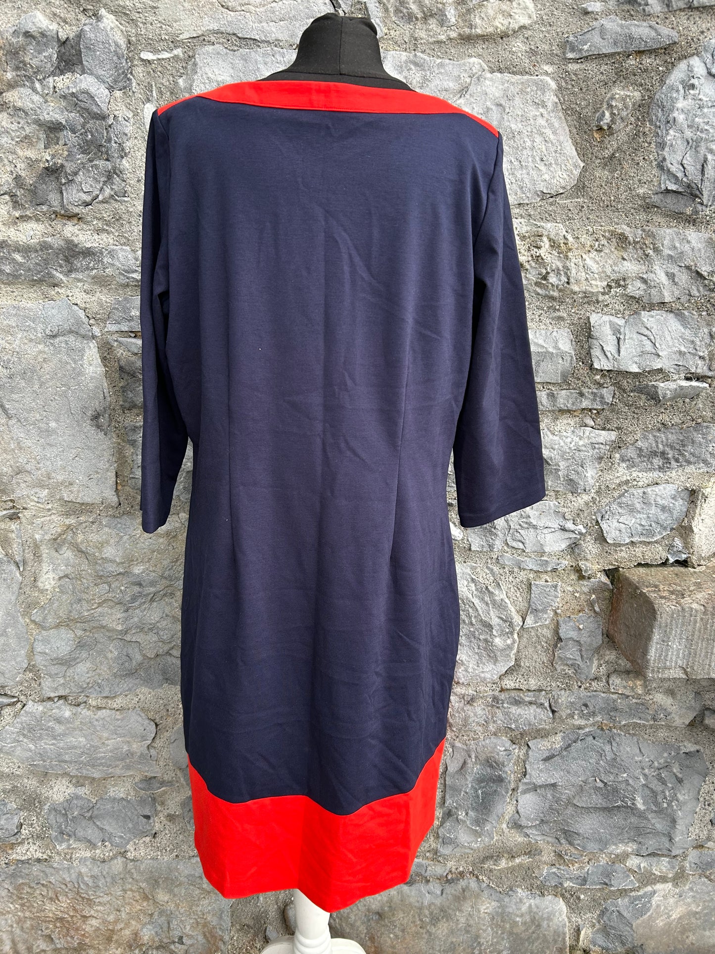 Navy&red dress uk 14