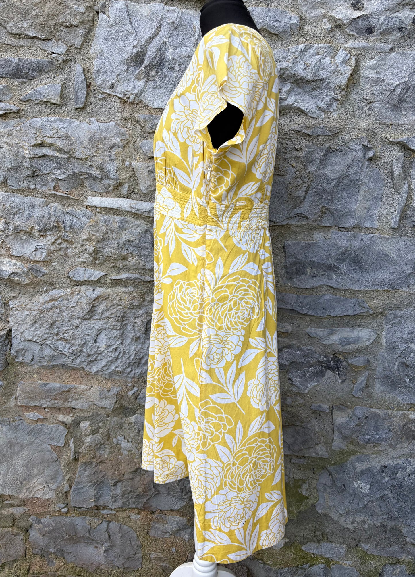 Yellow floral dress uk 12