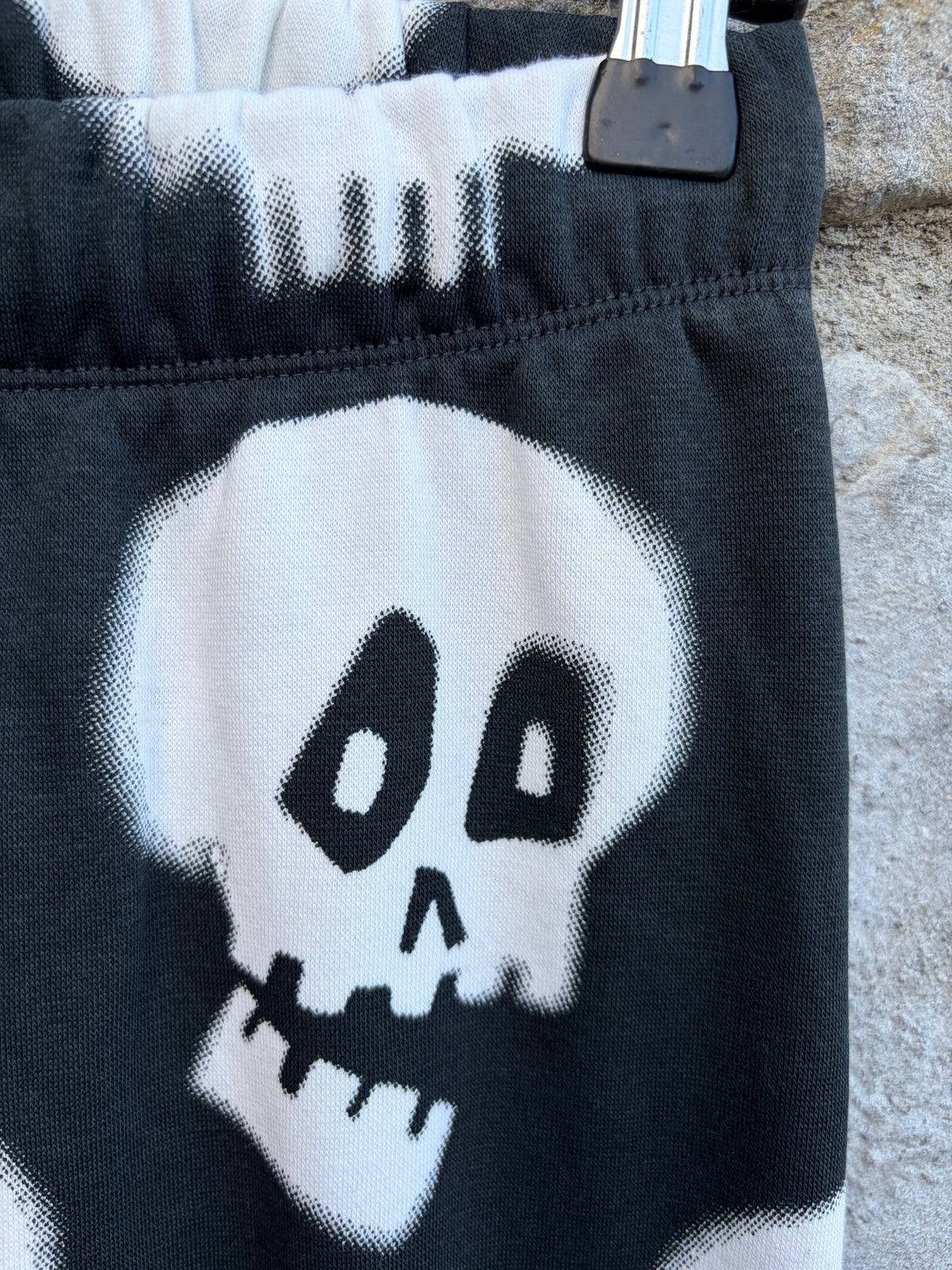 Skulls Black&white pants 8-9y (128-134cm)