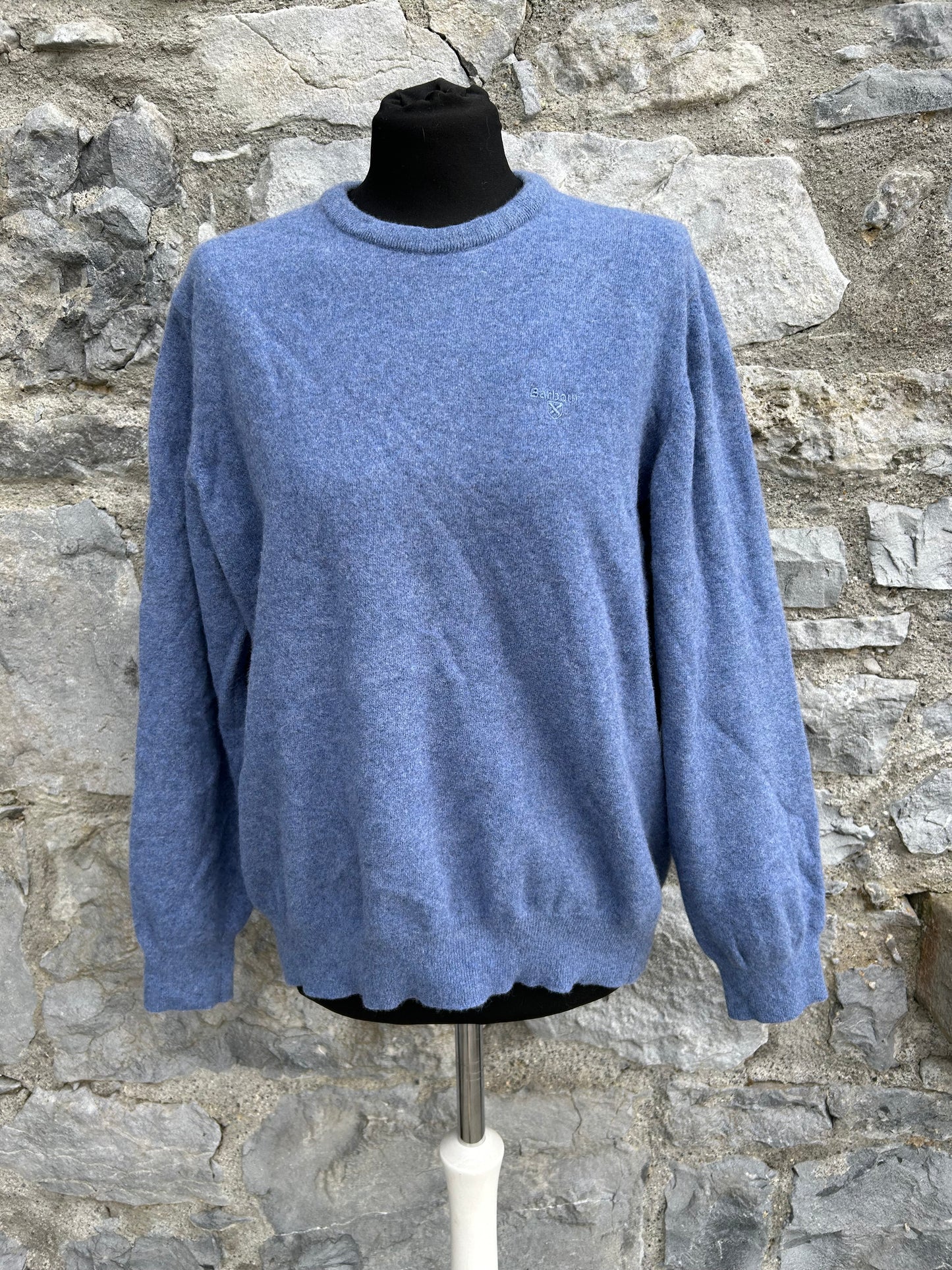 Blue woolly jumper Medium