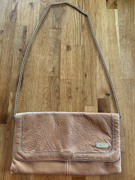 Beige leather bag