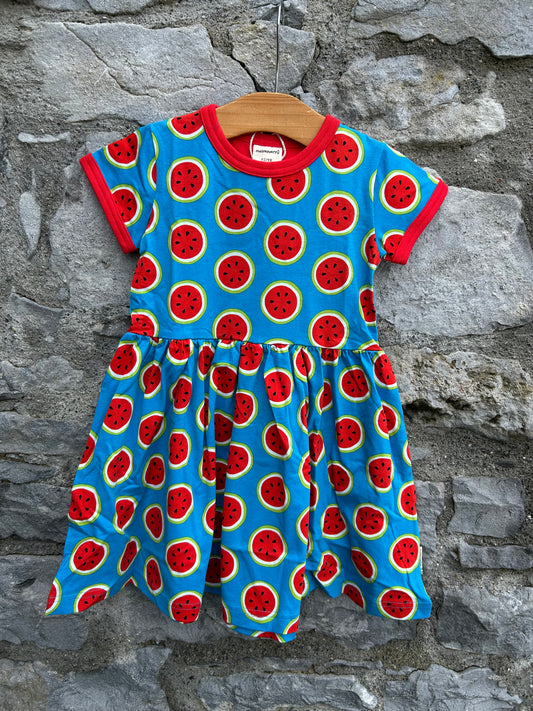 Watermelon blue dress  2-3y (92-98cm)