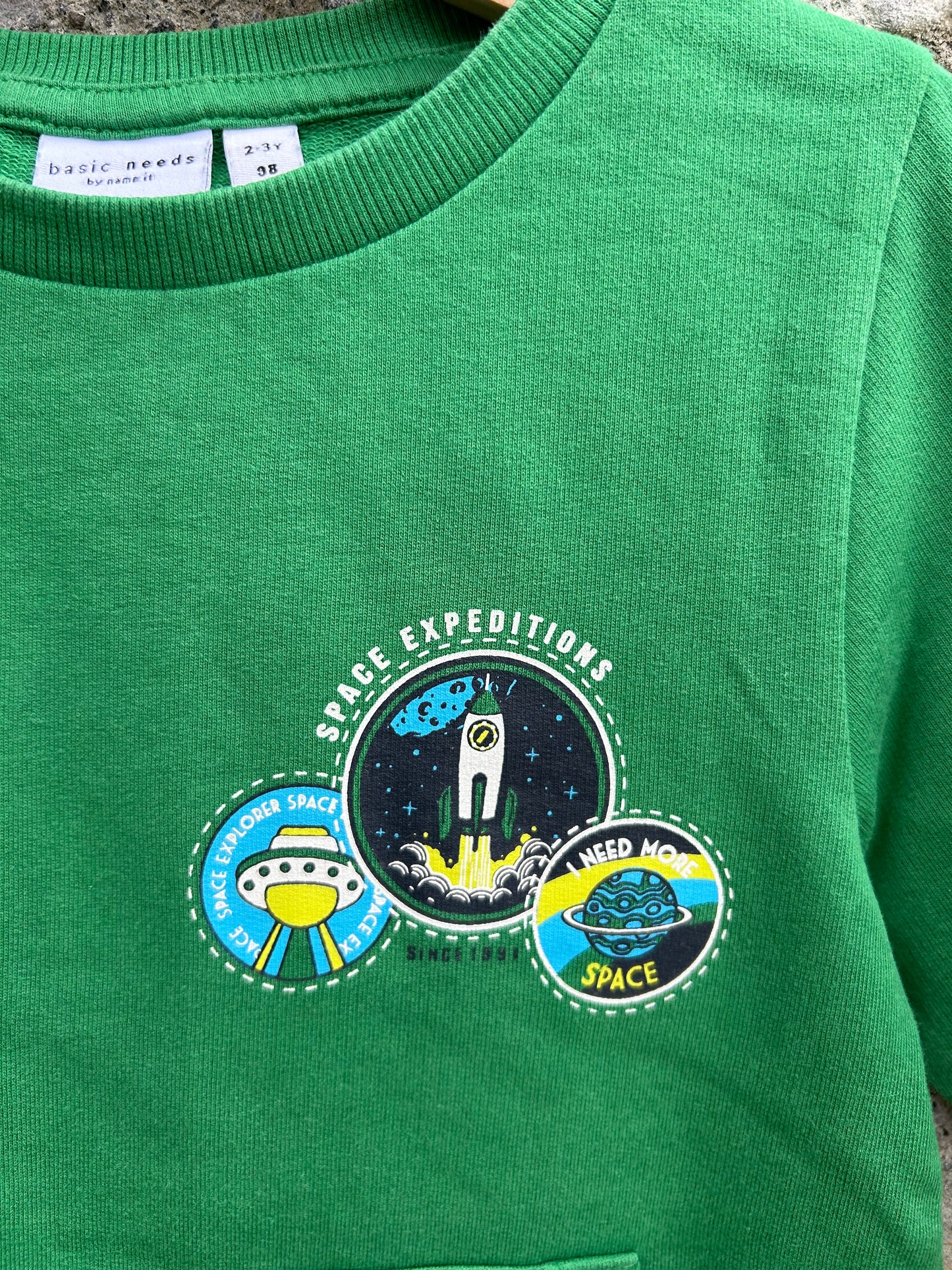 Green sweatshirt  2-3y (92-98cm)