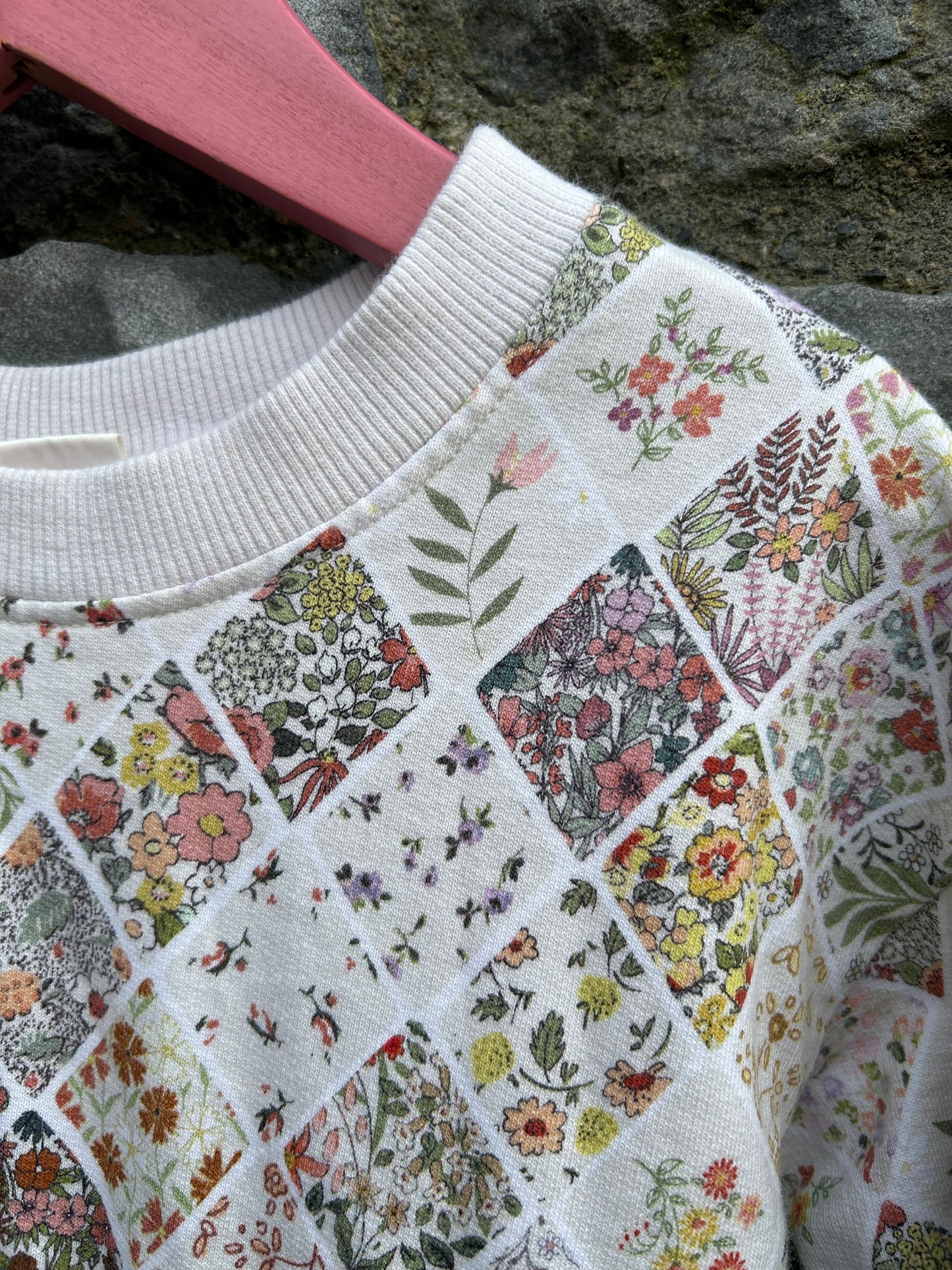 Patchwork flower diamonds dress 6-7y (116-122cm)