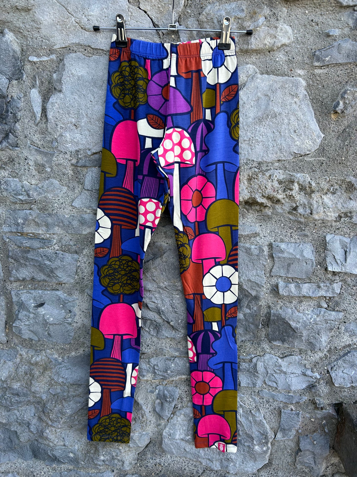 Colourful mushroom leggings  10y (140cm)