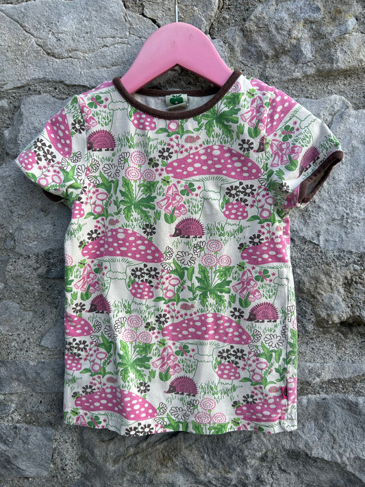 Pink mushrooms T-shirt  3-4y (98-104cm)