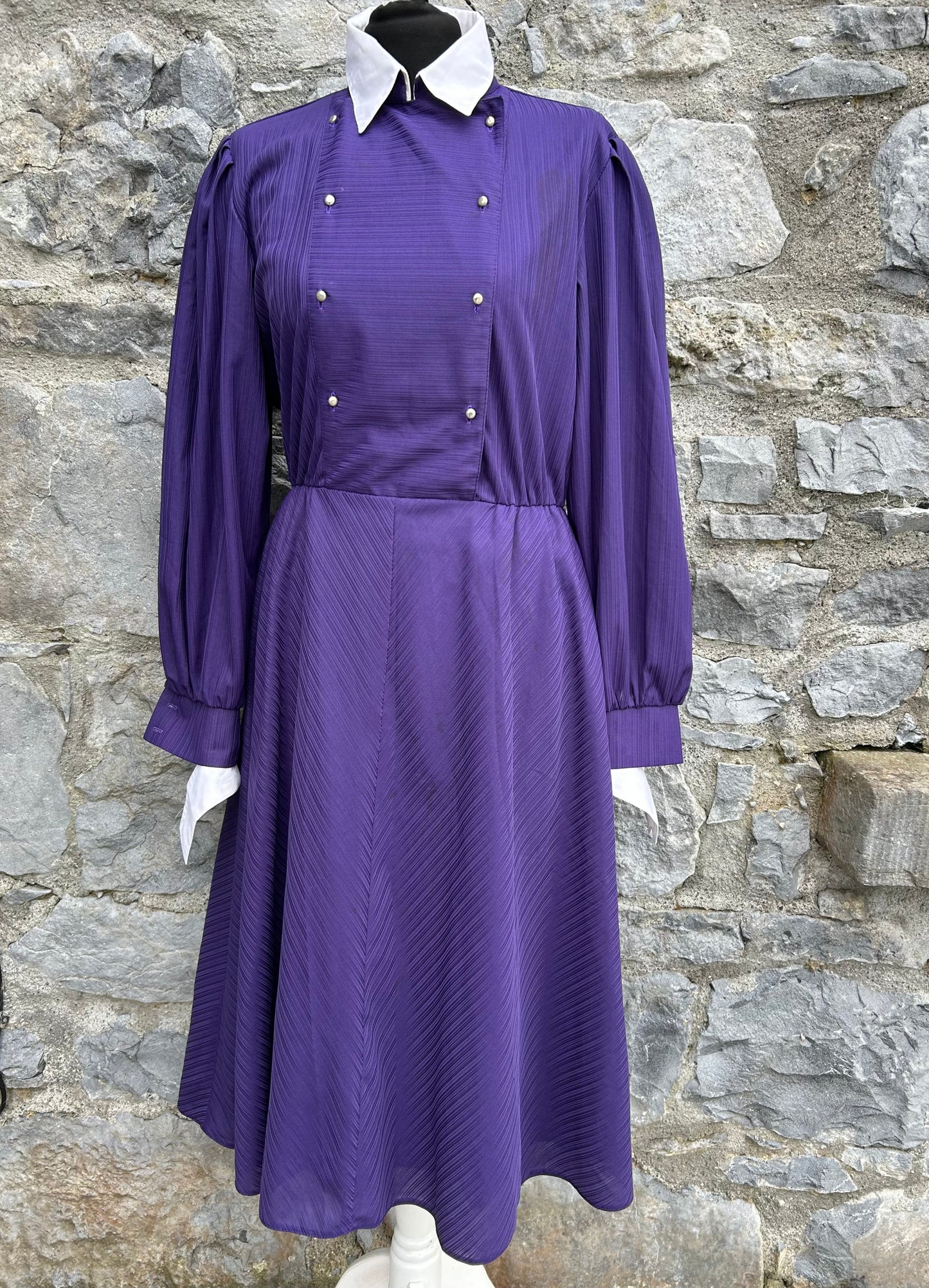 80s Purple dress uk 12