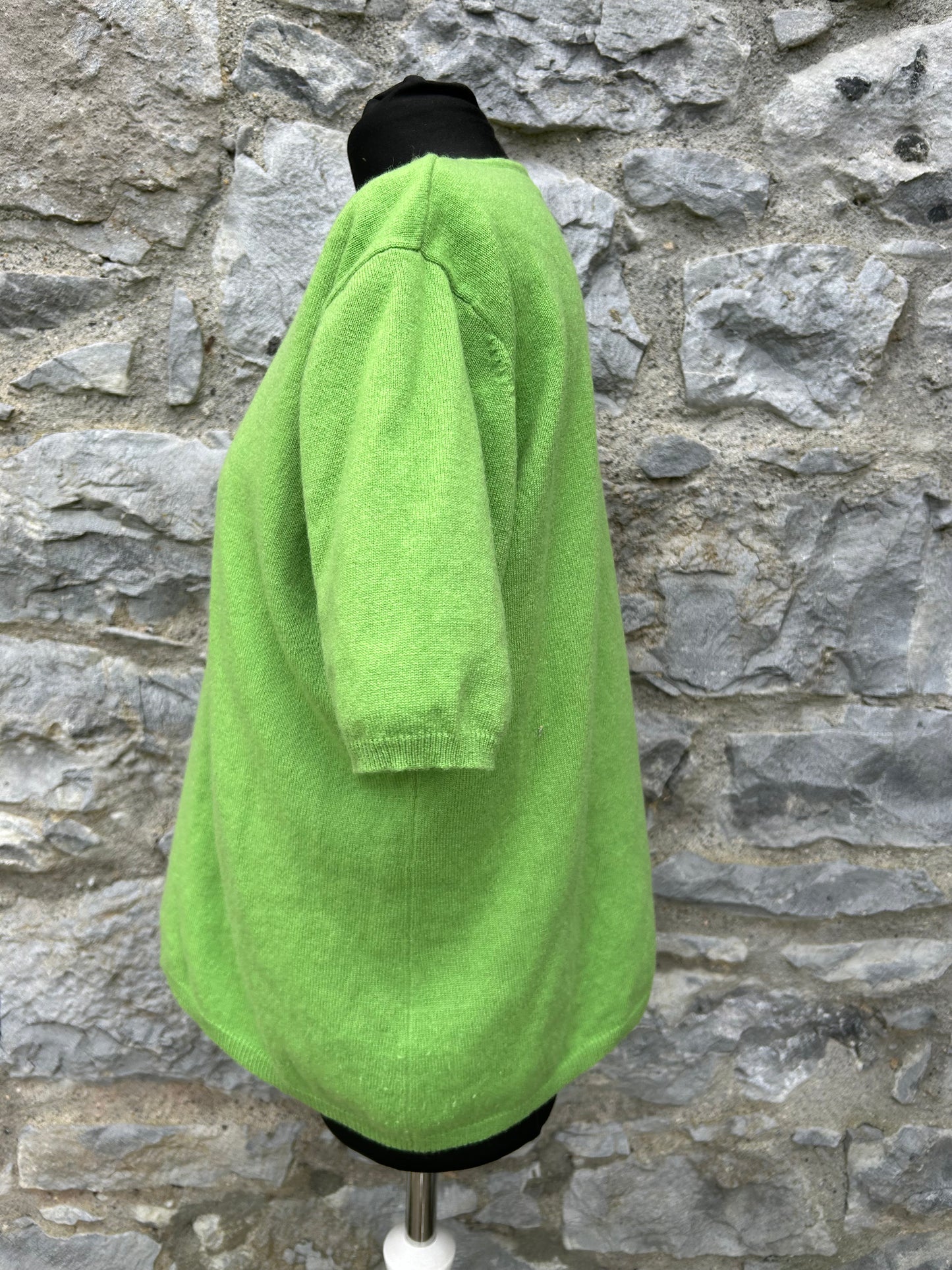 Green cashmere top uk 14-16