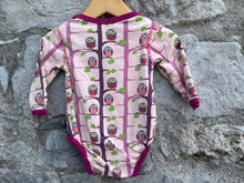 Load image into Gallery viewer, Owls pink vest   3-6m (62-68cm)
