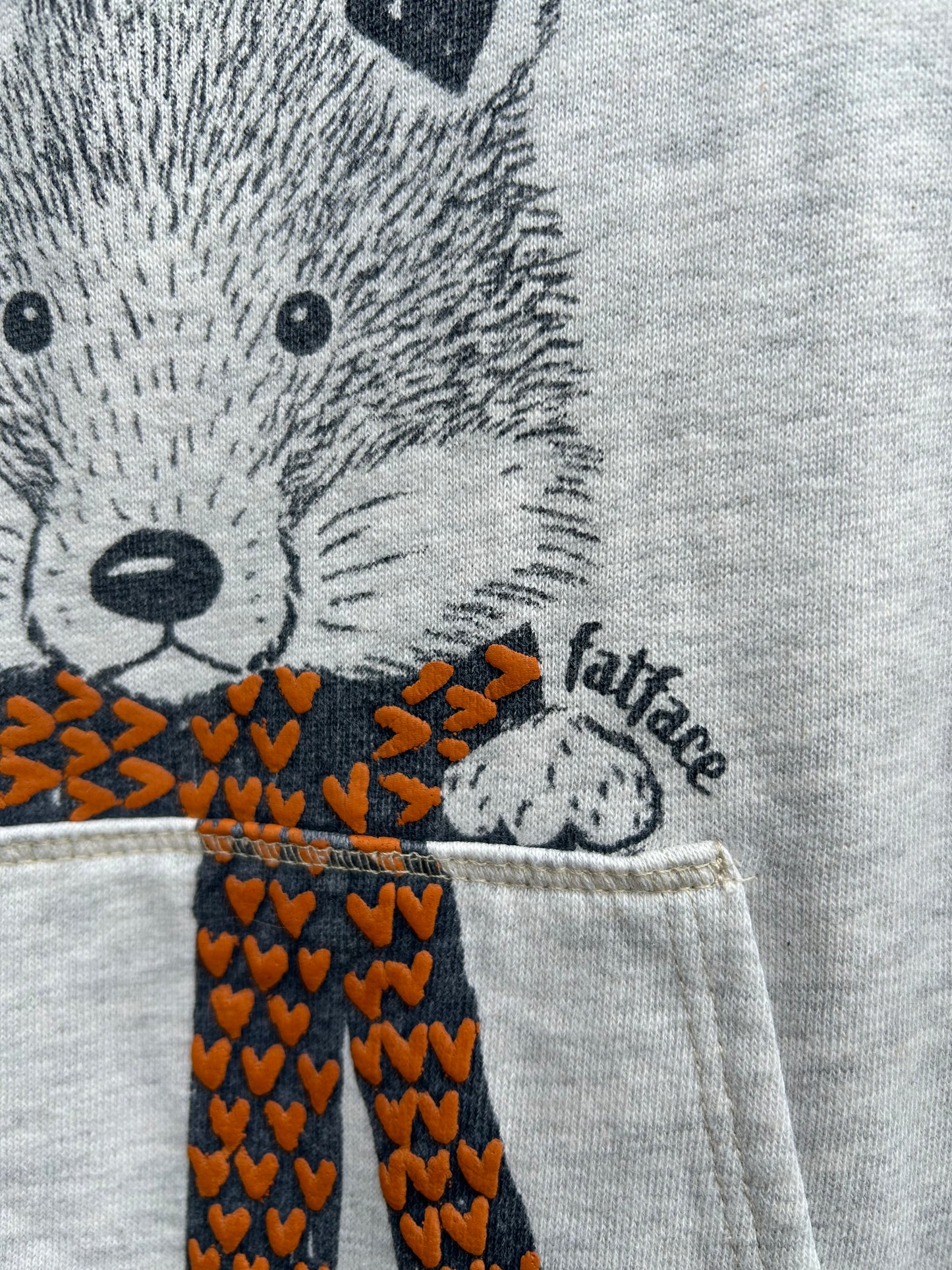 Winter fox raglan sweat onesie 6-9m (68-74cm)