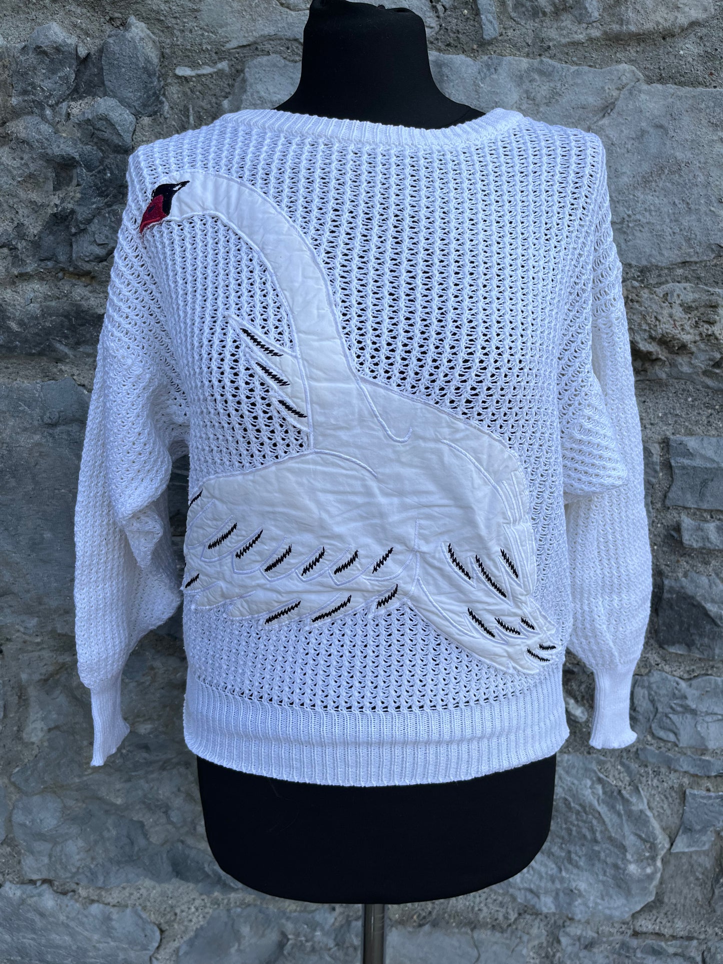 80s swan jumper uk 8-10