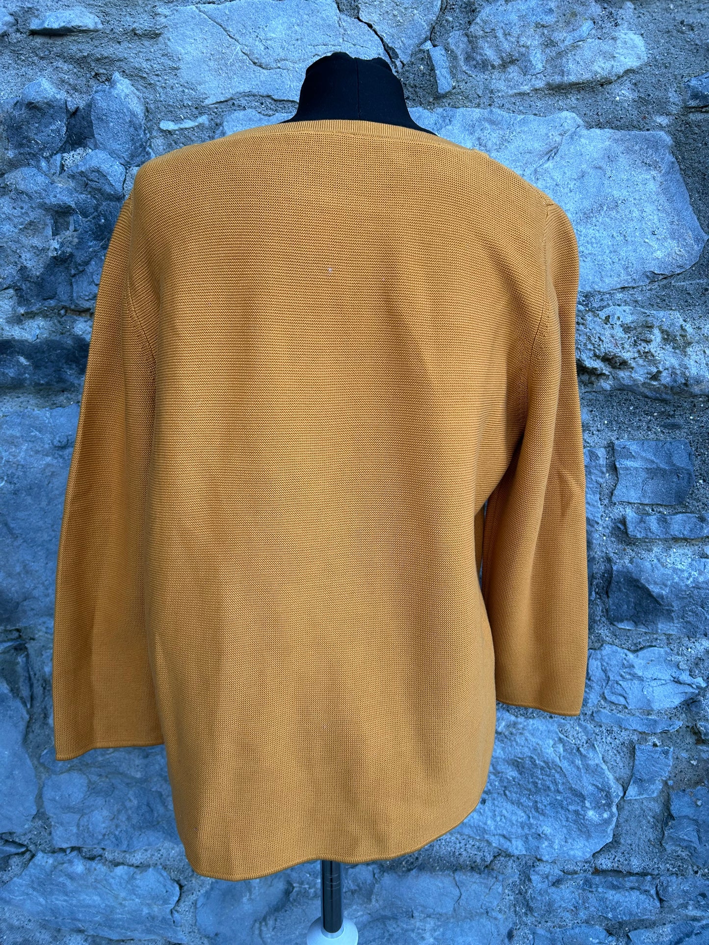 Mustard knitted oversize top uk 14-16