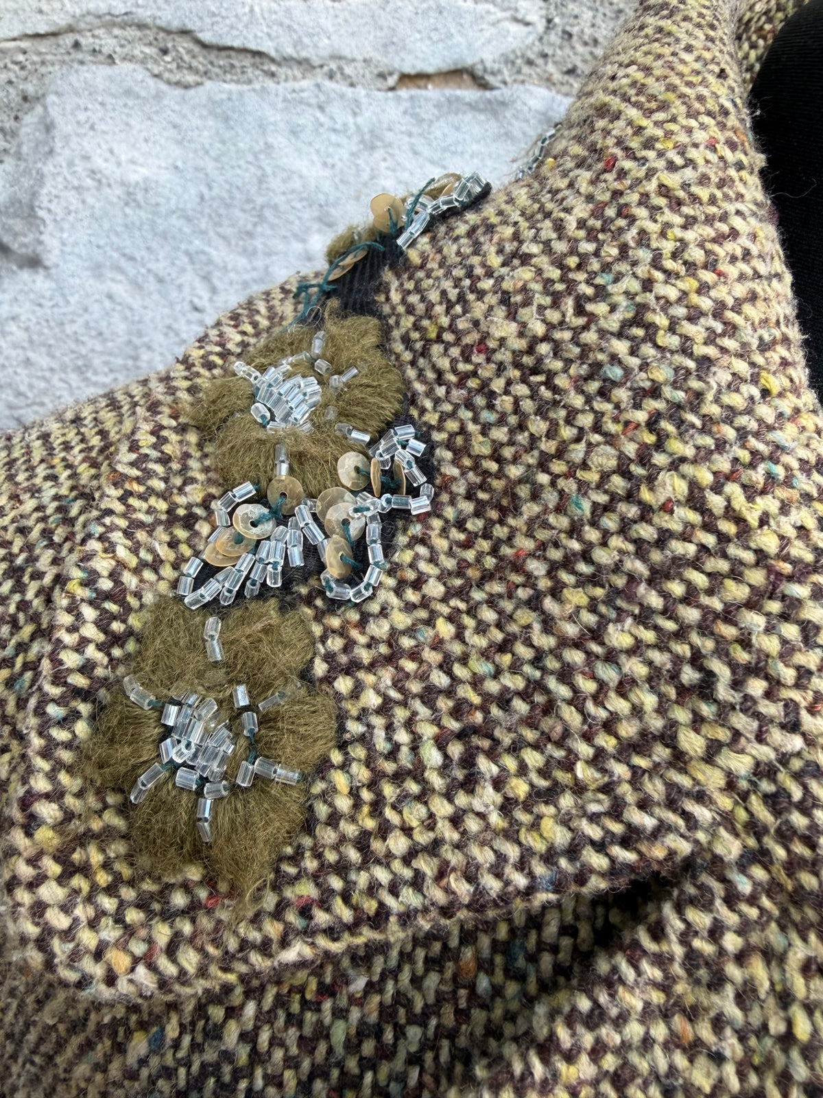 Y2K tweed coat uk 10-12
