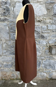 70s beige&brown dress&jackets uk 14