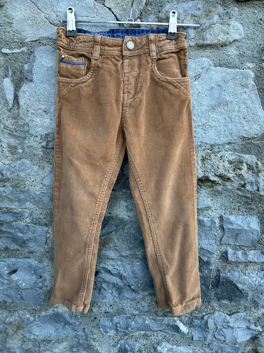 Brown cords  4-5y (104-110cm)
