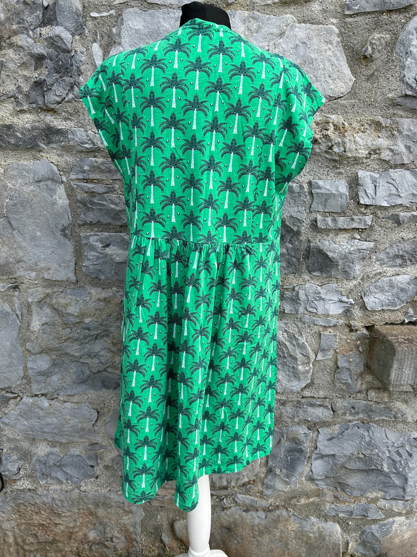 Green palm trees dress uk 12