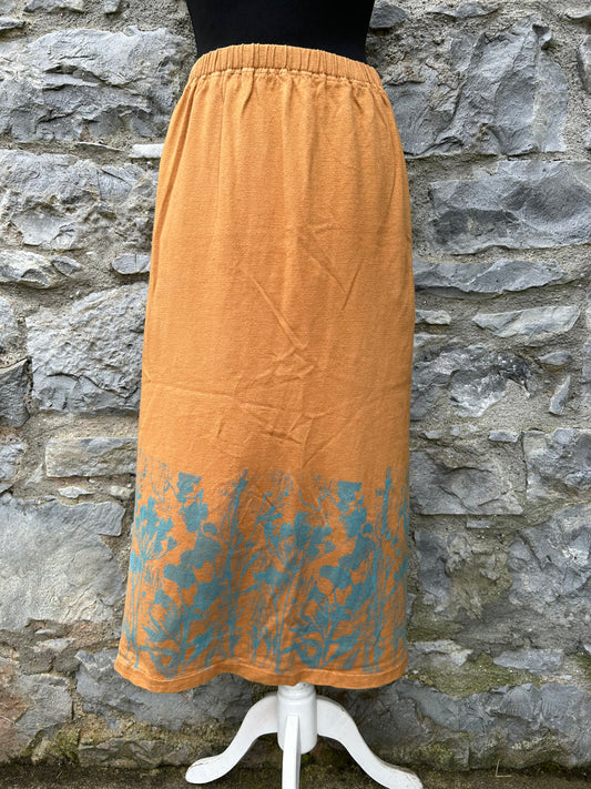 Mustard knitted maxi skirt uk 6-8