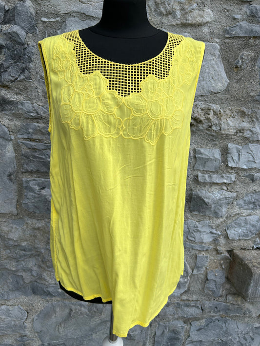 90s yellow top uk 12