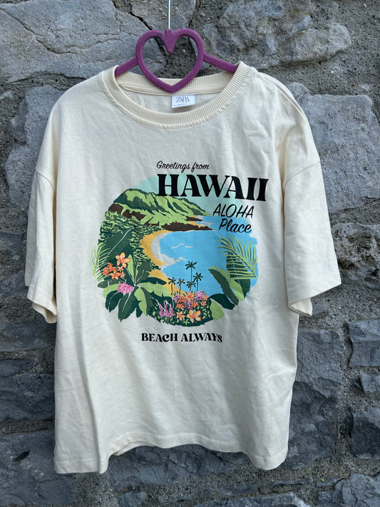 Hawaii ivory T-shirt 9-10y (134-140cm)