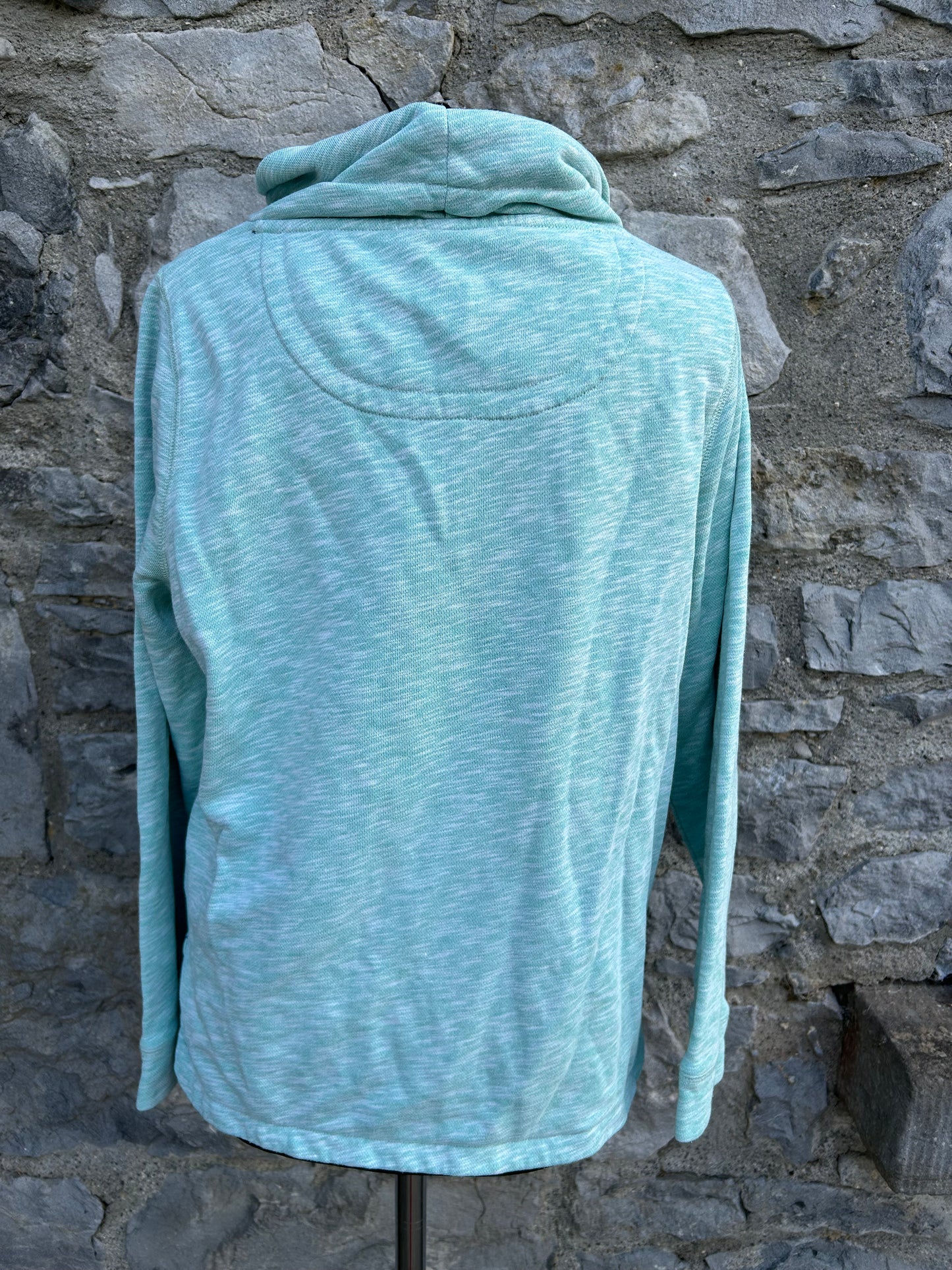 Green melange cowl neck sweatshirt uk 12-14