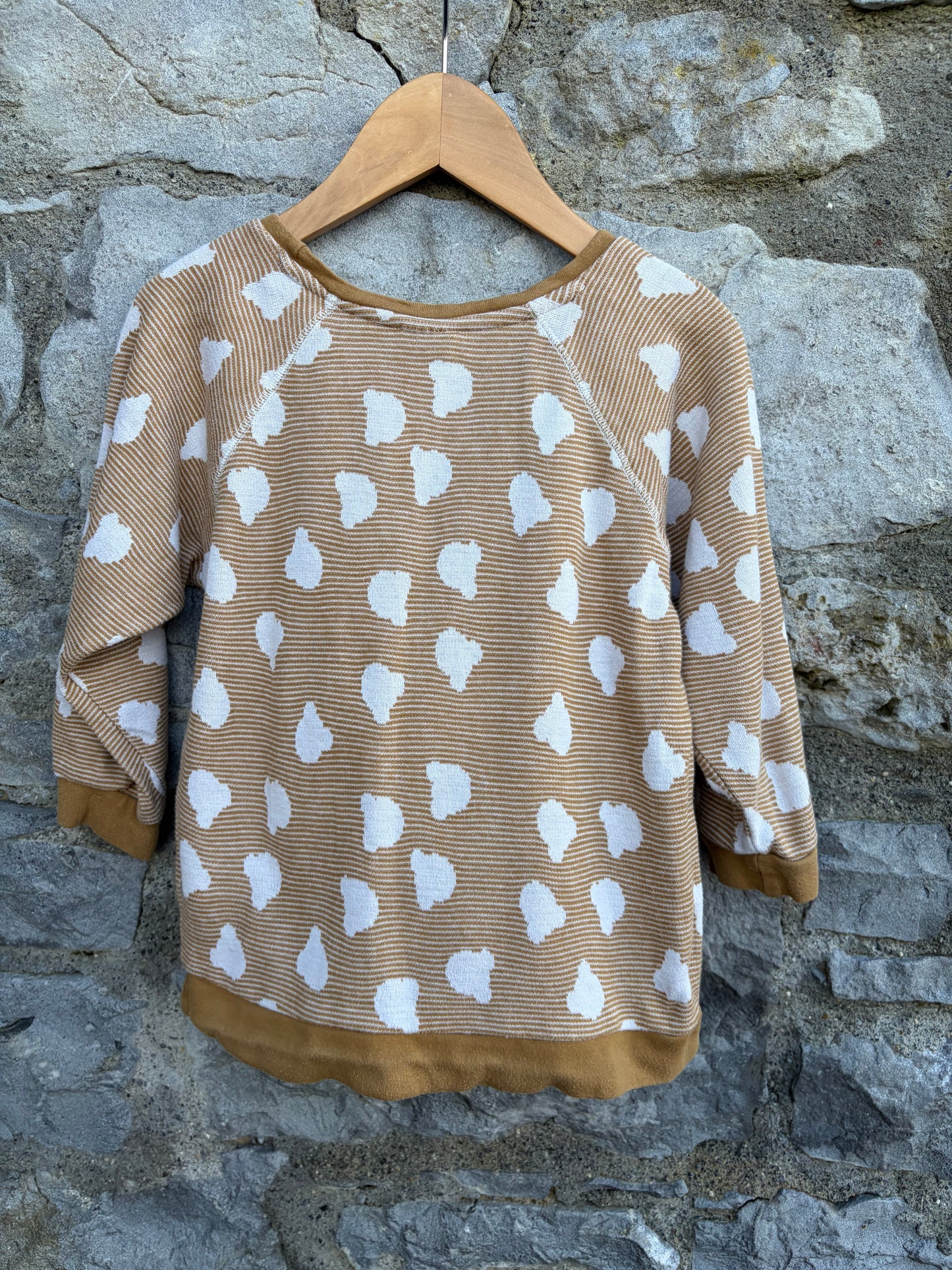 Brown stripy jumper  7y (122cm)