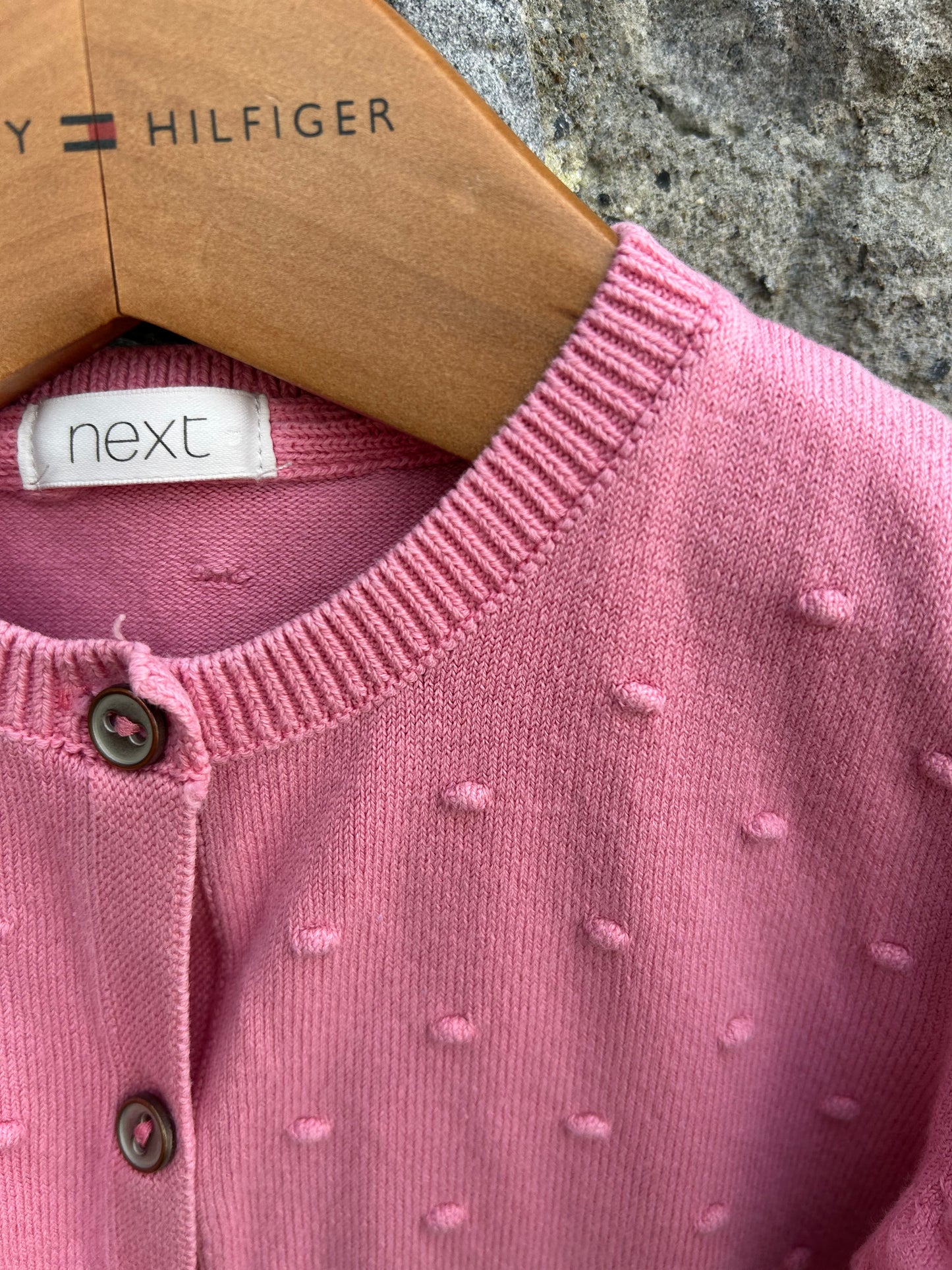 Pink dotty cardigan  18-24m (86-92cm)