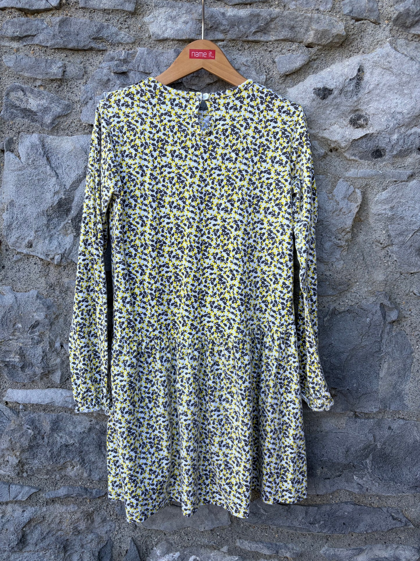 Yellow floral dress 9-10y (134-140cm)