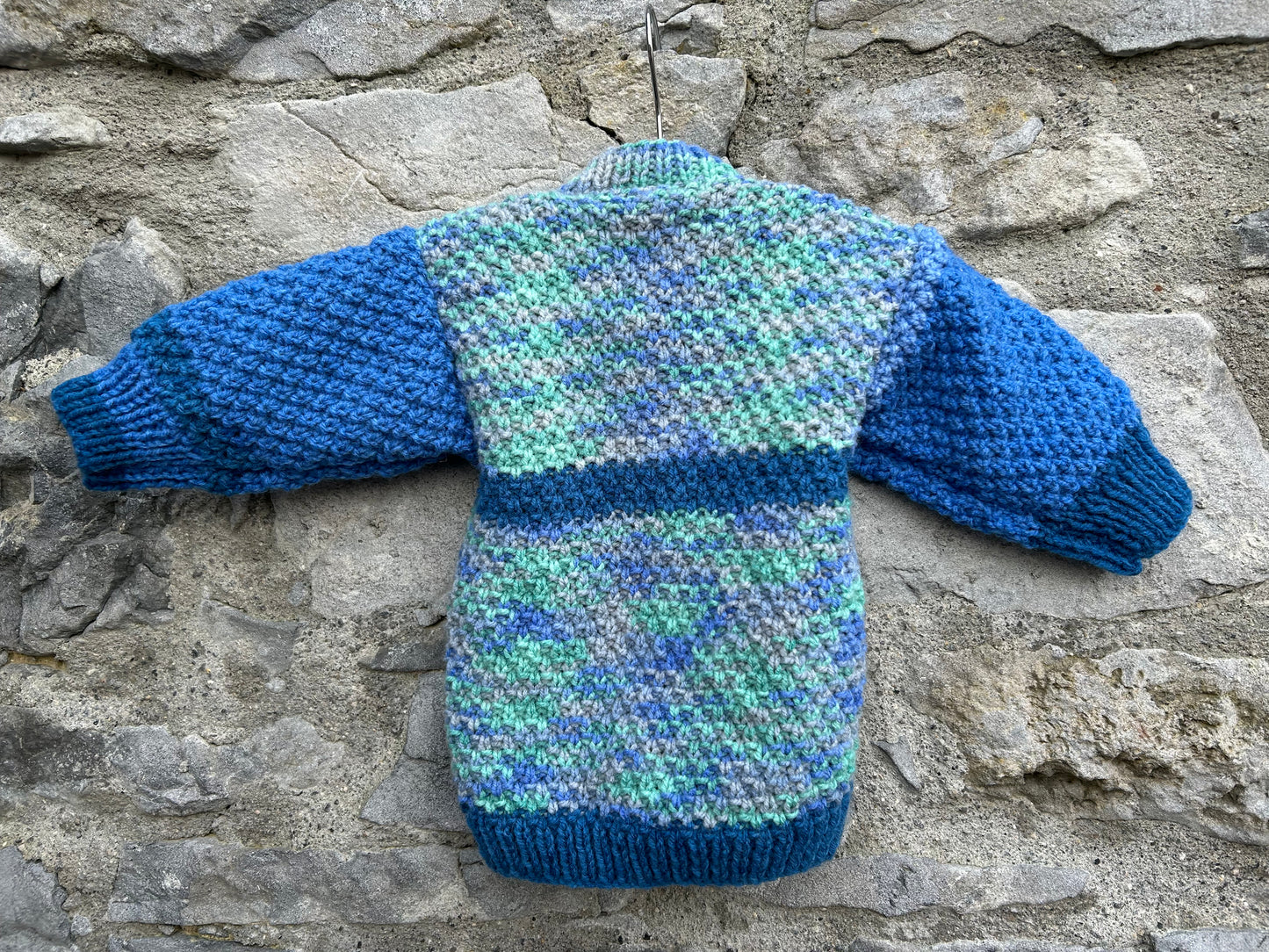 Blue melange cardigan  9-12m (74-80cm)