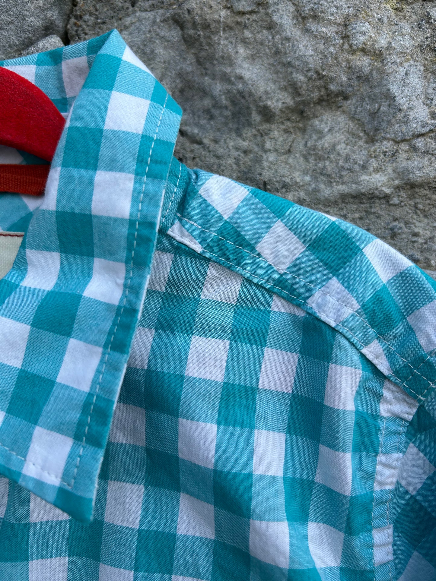 MB blue check shirt  3-4y (98-104cm)
