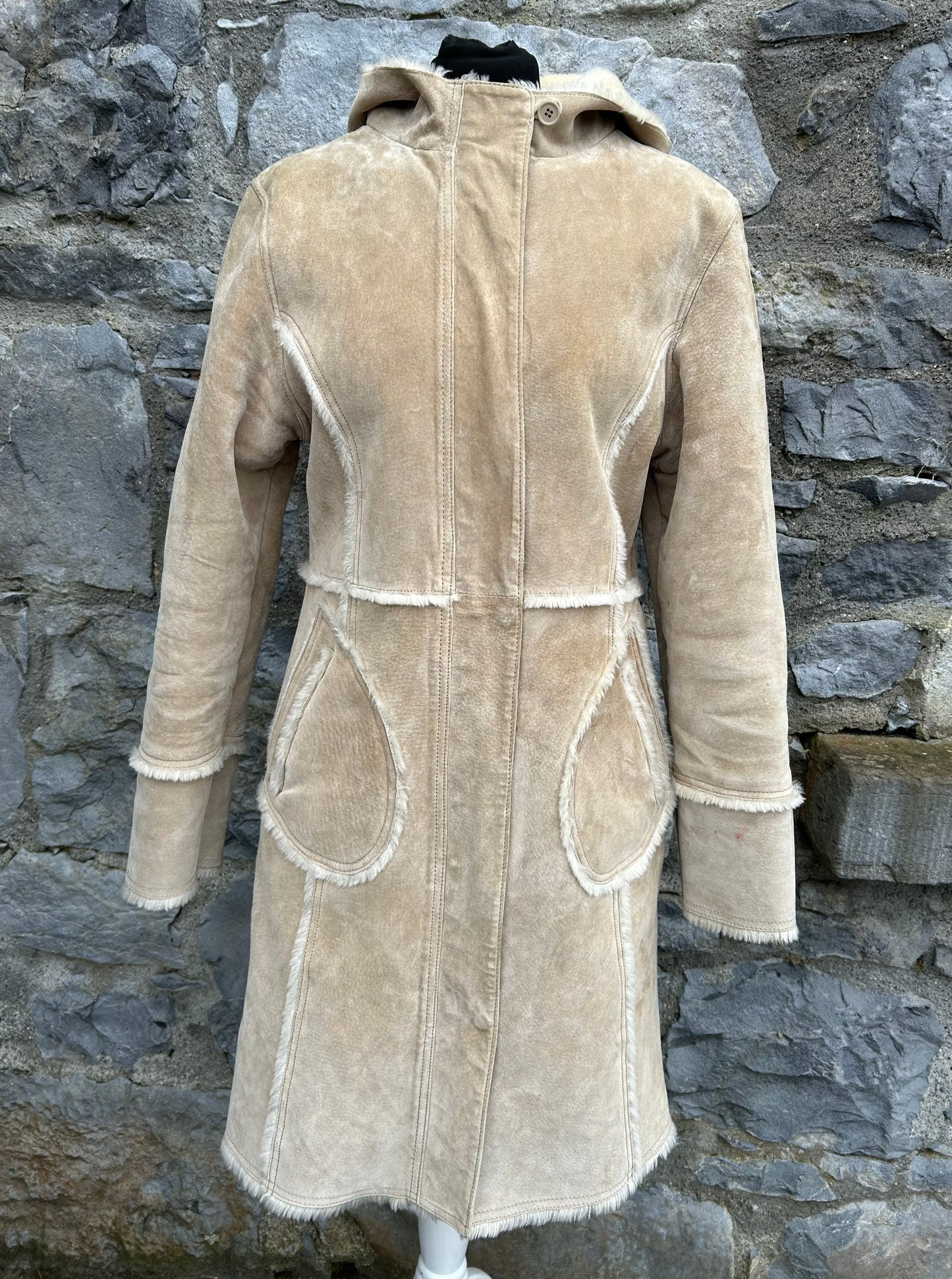 Sheepskin hooded coat uk 6-8