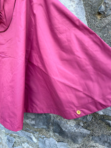 Pink waterproof poncho 4-6y (104-116cm)