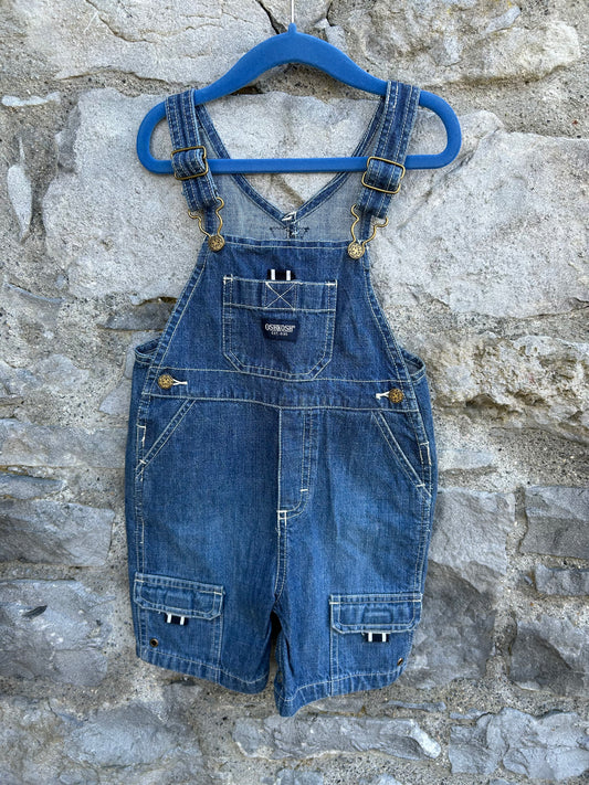 Y2K denim short dungarees  18-24m (86-92cm)