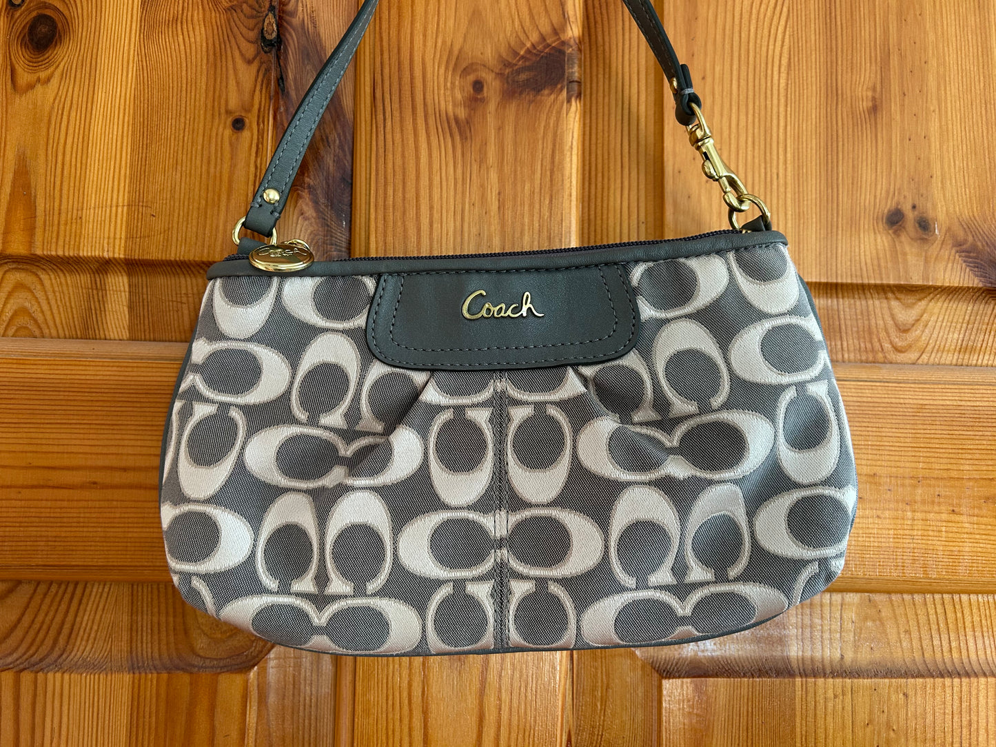 Grey purse bag