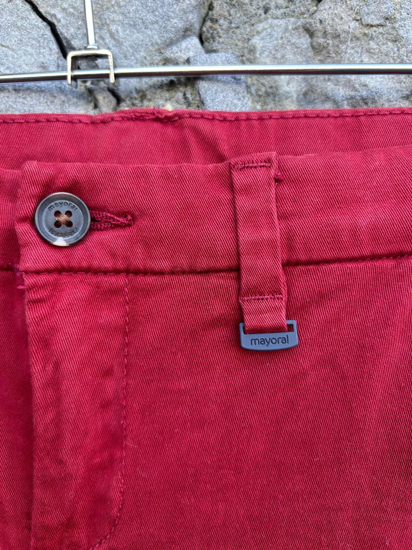 Maroon chinos  7-8y (122-128cm)