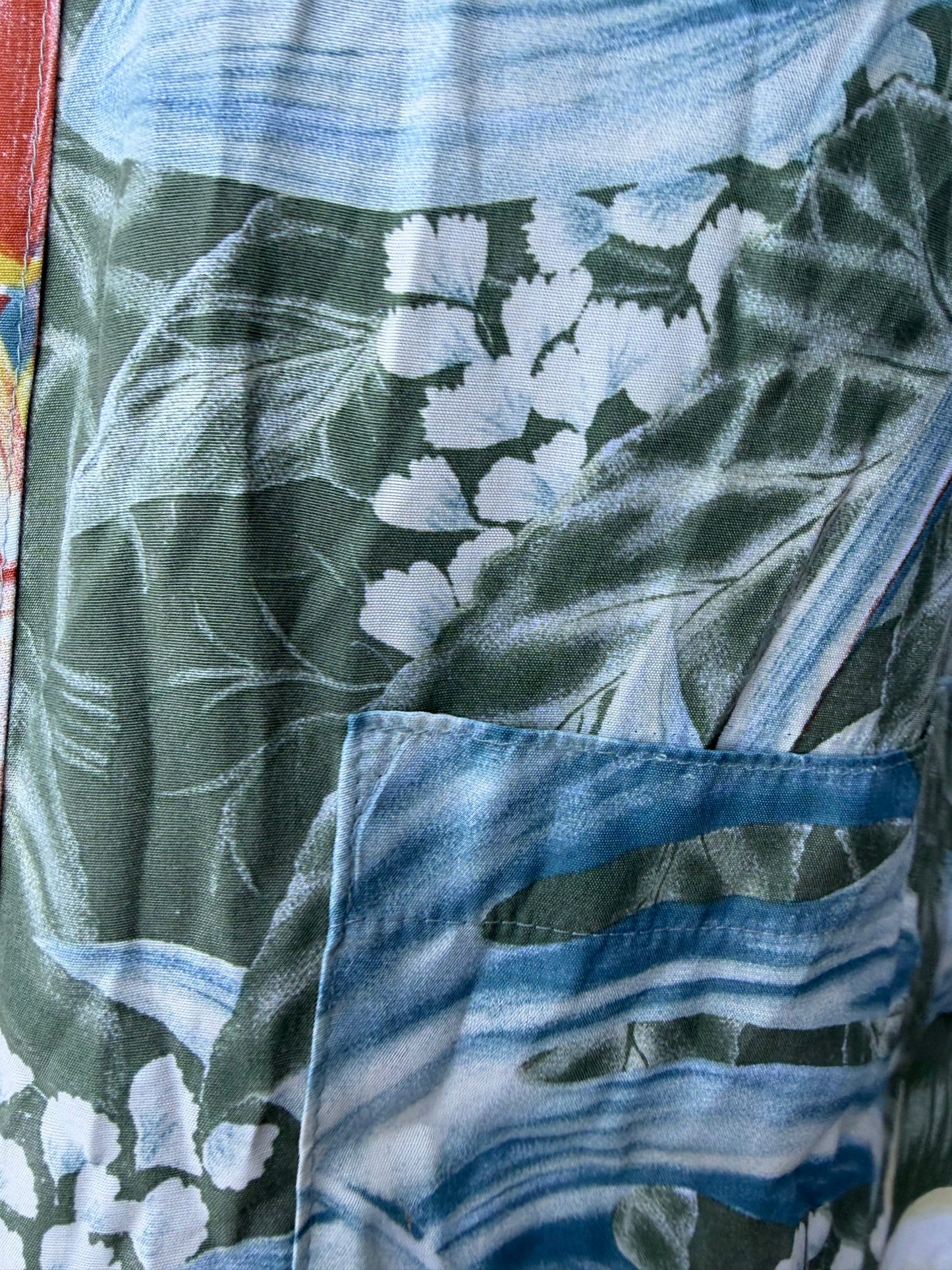 80s jungle plants shirt uk 18-20