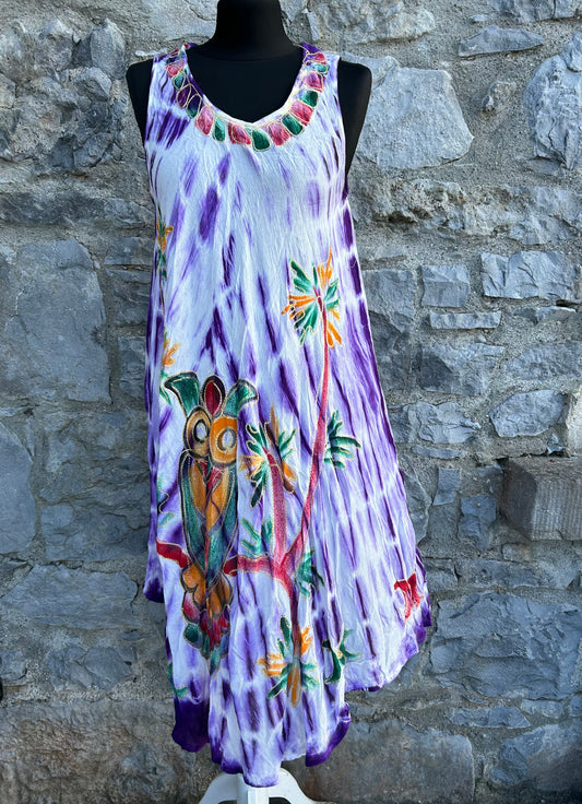 Y2K tie dye jungle dress uk 12-16