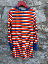 Load image into Gallery viewer, True blue stripy school dress  6y (116cm)
