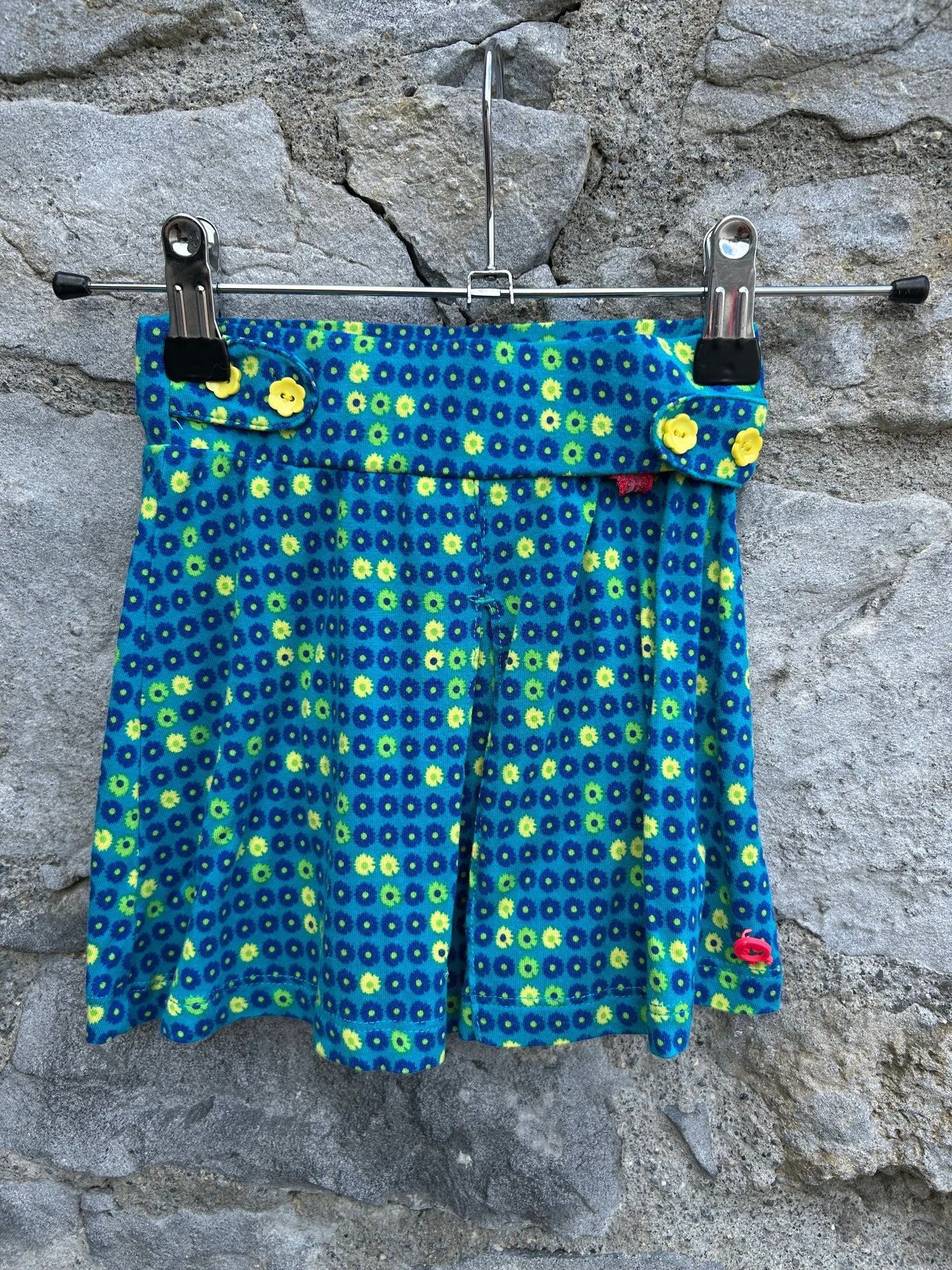 Blue flowers skirt 3-4y (98-104cm)