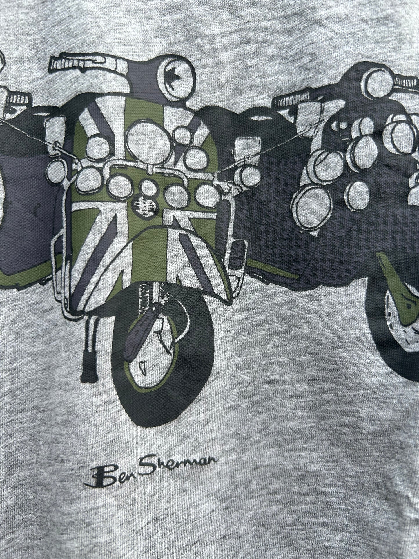 Vespas grey raglan top 7-8y (122-128cm)
